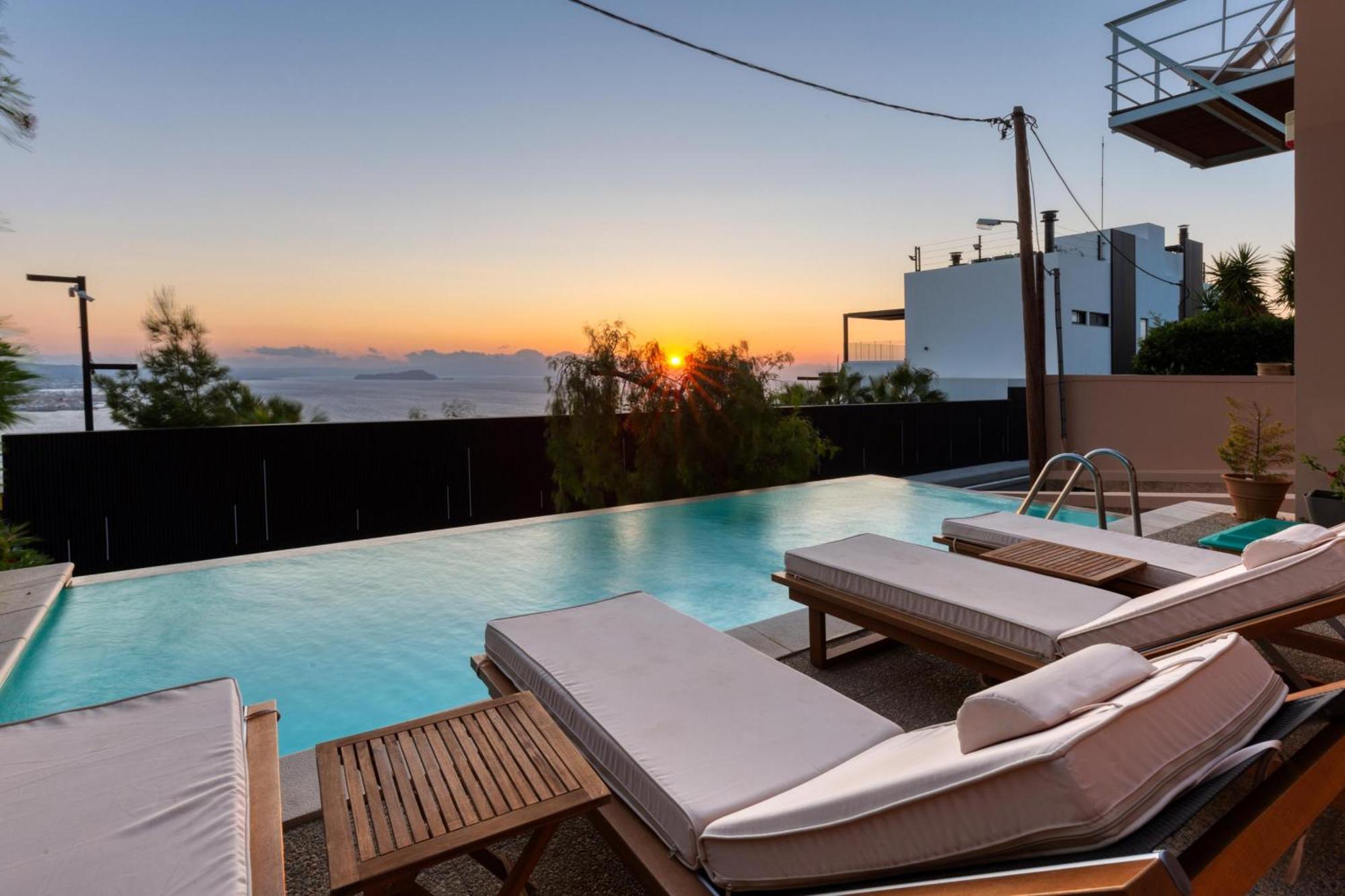 Unlimited Blue Villa Chania  Luaran gambar